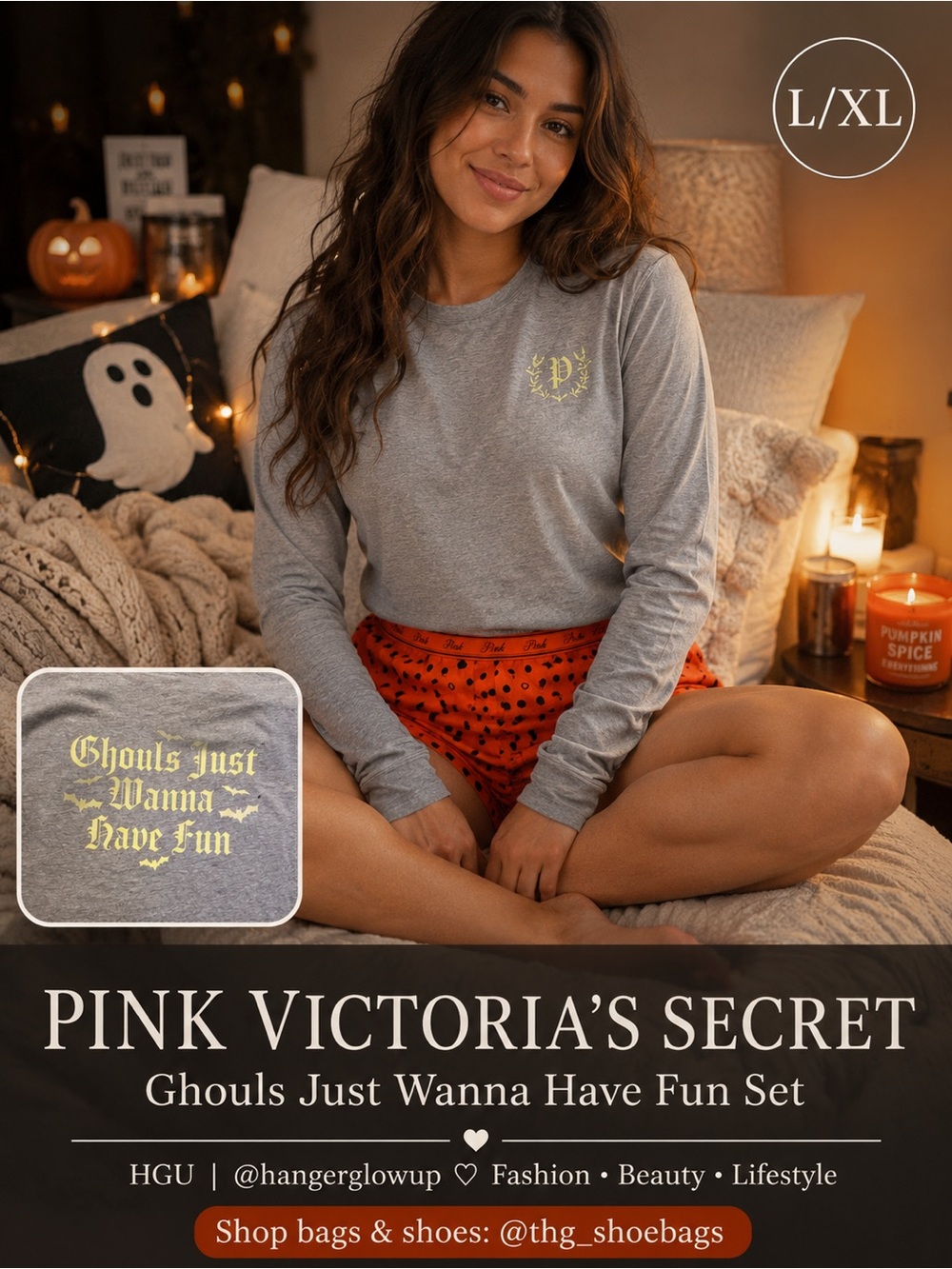 🎃 PINK Victoria’s Secret Halloween PJ Bundle 👻